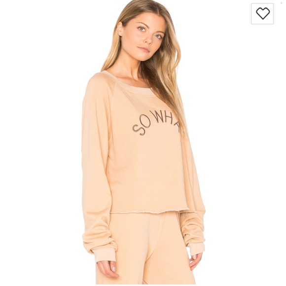 NWT • Wildfox • So What Cropped Sweatshirt New - Picture 4 of 5